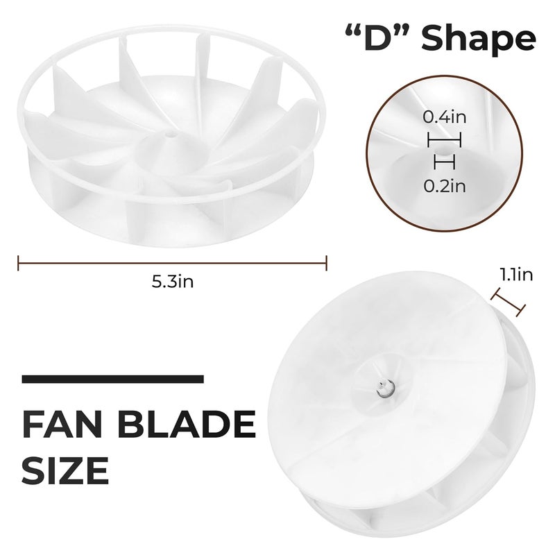 Fetechmate Upgraded 70CFM Bathroom Exhaust Fan Motor Replace 99080166 BP28 YJF6178 Bath Motor Fit for Br-oan Nu-Tone Nau-tilus 678 671 679 658 657 655 Vent Bath Fan Motor-60HZ 120V 1.1A CCW by - Image 5